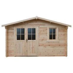 Abri De Jardin En Bois Massif 12m² PLUS - Madriers 28mm Gardy Shelter -Boutique De Jardin abri de jardin en bois massif 12m plus madriers 28mm gardy shelter 2