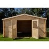 Abri De Jardin En Bois Massif 12m² PRIMO - Madriers 28mm Gardy Shelter -Boutique De Jardin abri de jardin en bois massif 12m primo madriers 28mm gardy shelter