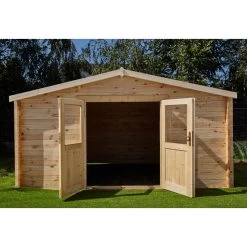 Abri De Jardin En Bois Massif 12m² PRIMO - Madriers 28mm Gardy Shelter