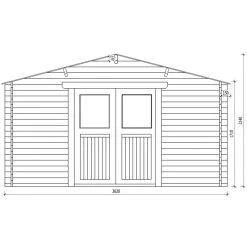 Abri De Jardin En Bois Massif 13m² PRIMO - Madriers 28mm Gardy Shelter 11 Abri De Jardin En Bois Massif 13m² PRIMO - Madriers 28mm Gardy Shelter -Boutique De Jardin abri de jardin en bois massif 13m primo madriers 28mm gardy shelter 3