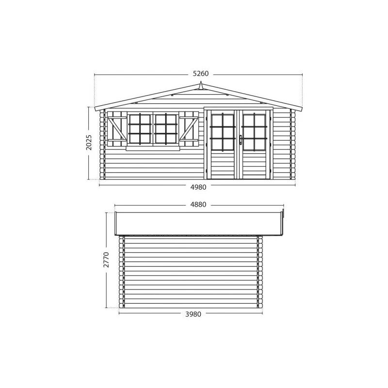 Abri De Jardin En Bois Massif 44mm - 19,82m² Lilac – Forest Style 4 Abri De Jardin En Bois Massif 44mm - 19,82m² Lilac – Forest Style – Image 2