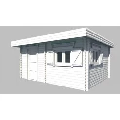 Abri De Jardin En Bois Massif 25,38m² – Madriers 60mm – Toiture En Bac Acier – Habrita -Boutique De Jardin abri de jardin en bois massif 2538m madriers 60mm toiture en bac acier habrita 2