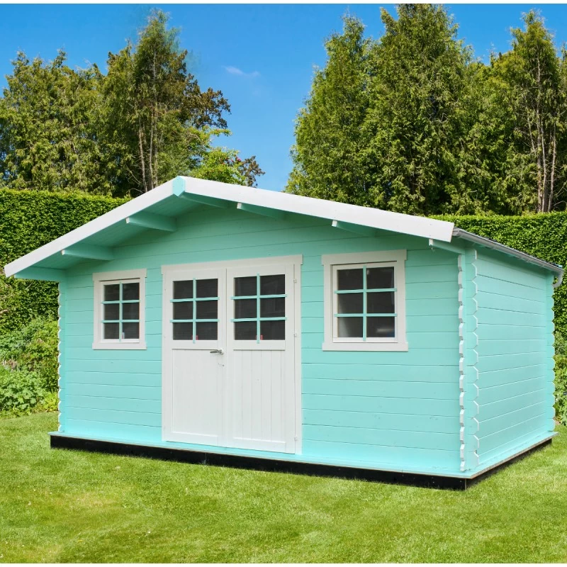 Abri De Jardin En Bois Massif 28mm Douai Avec Double Porte 15,16m² - SOLID 4 Abri De Jardin En Bois Massif 28mm Douai Avec Double Porte 15,16m² - SOLID – Image 2