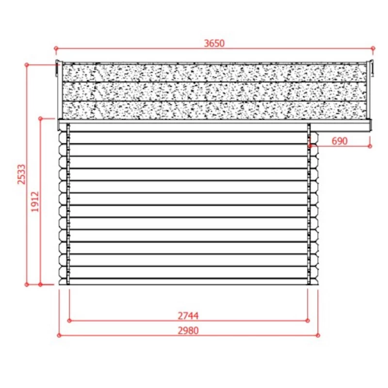 Abri De Jardin En Bois Massif 28mm Douai Avec Double Porte 15,16m² - SOLID 6 Abri De Jardin En Bois Massif 28mm Douai Avec Double Porte 15,16m² - SOLID – Image 4