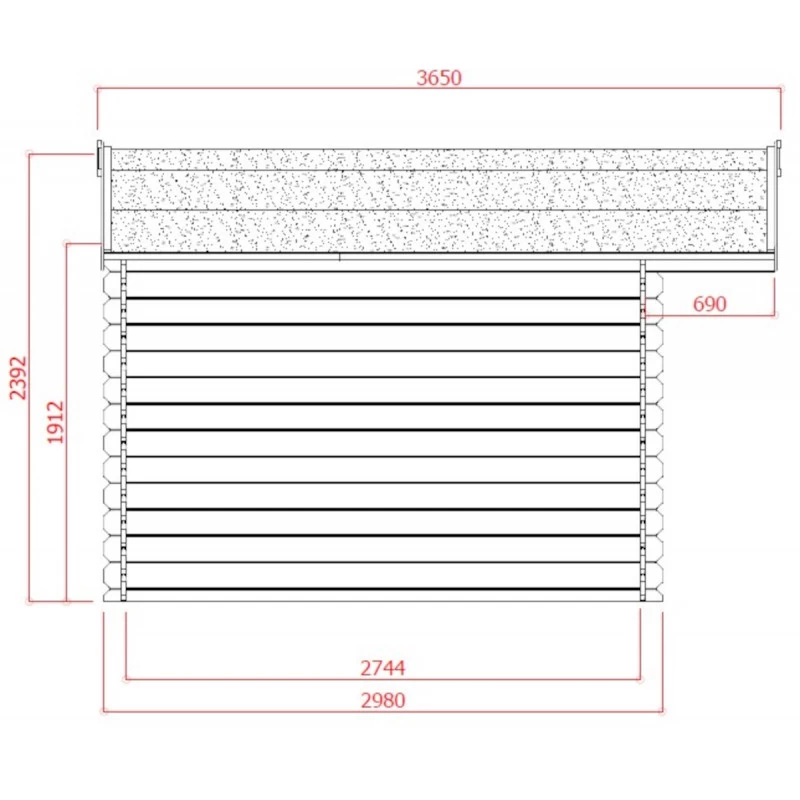 Abri De Jardin En Bois Massif 28mm Niort Avec Double Porte 12,46m² - SOLID 4 Abri De Jardin En Bois Massif 28mm Niort Avec Double Porte 12,46m² - SOLID – Image 2