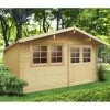 Abri De Jardin En Bois Massif 28mm Niort Avec Double Porte 12,46m² - SOLID -Boutique De Jardin abri de jardin en bois massif 28mm niort avec double porte 1246m solid