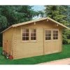 Abri De Jardin En Bois Massif 28mm Visp Avec Double Porte 16,22m² - SOLID -Boutique De Jardin abri de jardin en bois massif 28mm visp avec double porte 1622m solid