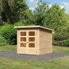 Abri De Jardin En Bois Massif 3,46m² Stockach 2 – Karibu -Boutique De Jardin abri de jardin en bois massif 346m stockach 2 woodfeeling