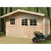 Abri De Jardin En Bois Massif 34mm Linz Avec Double Porte 15,05m² - SOLID -Boutique De Jardin abri de jardin en bois massif 34mm linz avec double porte 1505m solid