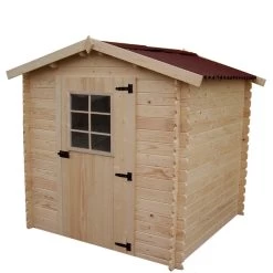 Abri De Jardin En Bois Massif 4,08m² – Madriers 20mm - Habrita -Boutique De Jardin abri de jardin en bois massif 38m madriers 20mm 2