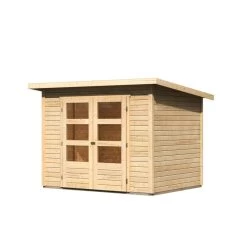 Abri De Jardin En Bois Massif 4,57m² Stockach 3 – Karibu -Boutique De Jardin abri de jardin en bois massif 457m stockach 3 woodfeeling 2