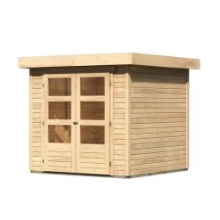 Abri De Jardin En Bois Massif 4,62m² Askola 2 – Karibu -Boutique De Jardin abri de jardin en bois massif 462m askola 2 woodfeeling 2