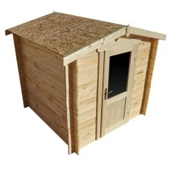 Abri De Jardin En Bois Massif 4m² PRIMO - Madriers 28mm Gardy Shelter -Boutique De Jardin abri de jardin en bois massif 4m primo madriers 28mm gardy shelter 4