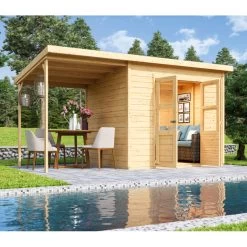 Abri De Jardin En Bois Massif 5,18m² Merseburg 5 - Karibu -Boutique De Jardin abri de jardin en bois massif 518m merseburg 5 karibu 4
