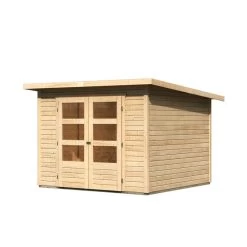 Abri De Jardin En Bois Massif 6,05m² Stockach 4 – Karibu -Boutique De Jardin abri de jardin en bois massif 605m stockach 4 woodfeeling 2
