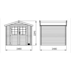 Abri De Jardin En Bois Massif 5,9m² JUNO – Madriers 19mm – Forest Style -Boutique De Jardin abri de jardin en bois massif 62m malawi madriers 19mm forest style 2