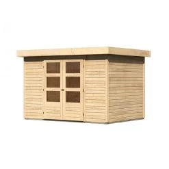 Abri De Jardin En Bois Massif 6,55m² Askola 4 – Karibu -Boutique De Jardin abri de jardin en bois massif 655m askola 4 woodfeeling 2