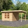 Abri De Jardin En Bois Massif 8,82m² Bastrup 5 Avec Appentis 200cm – Karibu 2 Abri De Jardin En Bois Massif 8,82m² Bastrup 5 Avec Appentis 200cm – Karibu -Boutique De Jardin abri de jardin en bois massif 882m bastrup 5 avec appentis 200cm woodfeeling