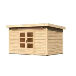 Abri De Jardin En Bois Massif 8,88m² Kandern 7 – Karibu -Boutique De Jardin abri de jardin en bois massif 888m kandern 7 woodfeeling 2