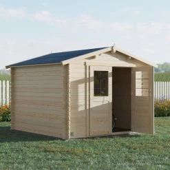 Abri De Jardin En Bois Massif 8,9m² VOLTA – Madriers 28mm – Forest Style -Boutique De Jardin abri de jardin en bois massif 89m volta madriers 28mm forest style 2