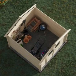 Abri De Jardin En Bois Massif 8,9m² VOLTA – Madriers 28mm – Forest Style -Boutique De Jardin abri de jardin en bois massif 89m volta madriers 28mm forest style 3