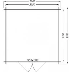 Abri De Jardin En Bois Massif 9m² PLUS - Madriers 28mm Gardy Shelter -Boutique De Jardin abri de jardin en bois massif 9m plus madriers 28mm gardy shelter 3