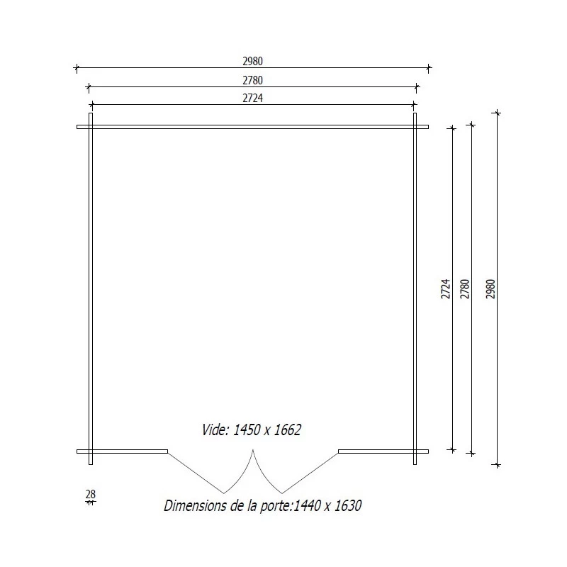 Abri De Jardin En Bois Massif 9m² PRIMO - Madriers 28mm Gardy Shelter 7 Abri De Jardin En Bois Massif 9m² PRIMO - Madriers 28mm Gardy Shelter – Image 5