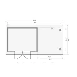 Abri De Jardin En Bois Massif Anthracite 10,60m² Bastrup 7 Avec Appentis 300cm Et Paroi Arrière – Karibu -Boutique De Jardin abri de jardin en bois massif anthracite 1060m bastrup 7 avec appentis 300cm et paroi arriere woodfeeling 2