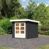 Abri De Jardin En Bois Massif Anthracite 5,62m² Bastrup 2 – Karibu 1 Abri De Jardin En Bois Massif Anthracite 5,62m² Bastrup 2 – Karibu -Boutique De Jardin abri de jardin en bois massif anthracite 562m bastrup 2 woodfeeling