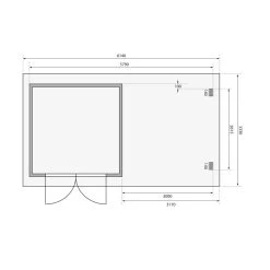 Abri De Jardin En Bois Massif Anthracite 8,82m² Bastrup 5 Avec Appentis 300cm Et Paroi Arrière – Karibu -Boutique De Jardin abri de jardin en bois massif anthracite 882m bastrup 5 avec appentis 300cm et paroi arriere woodfeeling 2
