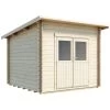 Abri De Jardin En Bois Massif Brut 28mm Karpalo 6,8m² + Plancher - Luoman