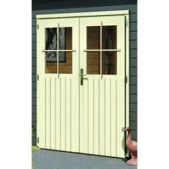 Abri De Jardin En Bois Massif Gris Terre 11,62m² Avec Cloison Intérieure Mattrup – Karibu -Boutique De Jardin abri de jardin en bois massif gris terre 1162m avec cloison interieure mattrup woodfeeling 4