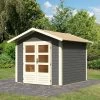 Abri De Jardin En Bois Massif Gris Terre 5,95m² Talkau 4 – Karibu -Boutique De Jardin abri de jardin en bois massif gris terre 595m talkau 4 woodfeeling