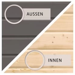 Abri De Jardin En Bois Massif Gris Terre 6,55m² Askola 4 - Karibu -Boutique De Jardin abri de jardin en bois massif gris terre 655m askola 4 woodfeeling 4