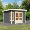Abri De Jardin En Bois Massif Gris Terre 7,50m² Kastorf 6 – Karibu -Boutique De Jardin abri de jardin en bois massif gris terre 750m kastorf 6 karibu