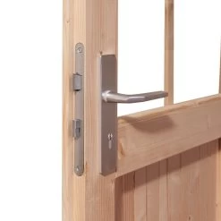 Abri De Jardin En Bois Massif Gris Terre 8,88m² Kastorf 7 Avec Appentis 320cm Et Paroi Arrière Et Latérale – Karibu -Boutique De Jardin abri de jardin en bois massif gris terre 888m kastorf 7 avec appentis 320cm et paroi arriere et laterale karibu 4