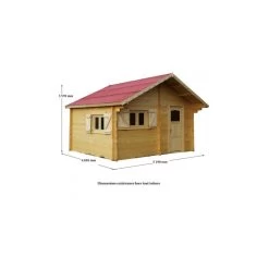 Abri De Jardin En Bois Massif Semi-habitable 20m² – Madriers 60mm 9 Abri De Jardin En Bois Massif Semi-habitable 20m² – Madriers 60mm -Boutique De Jardin abri de jardin en bois massif semi habitable 20m madriers 60mm 3