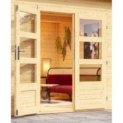 Abri De Jardin En Bois 14,98m² Avec Toit En Gradins - Värmland 2 - Karibu 12 Abri De Jardin En Bois 14,98m² Avec Toit En Gradins - Värmland 2 - Karibu -Boutique De Jardin abri de jardin en bois1498m avec toit en gradins varmland 2 karibu 4