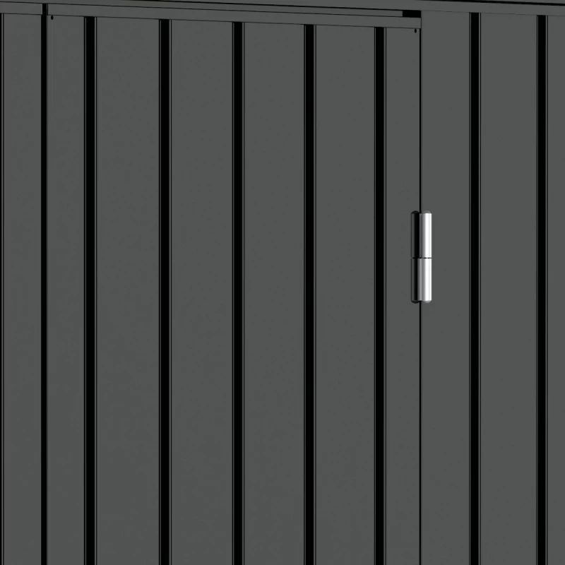 Abri De Jardin En Métal Anthracite 5,22m² + Kit D'ancrage + Kit De Fondation DURAMAX 8 Abri De Jardin En Métal Anthracite 5,22m² + Kit D'ancrage + Kit De Fondation DURAMAX – Image 6