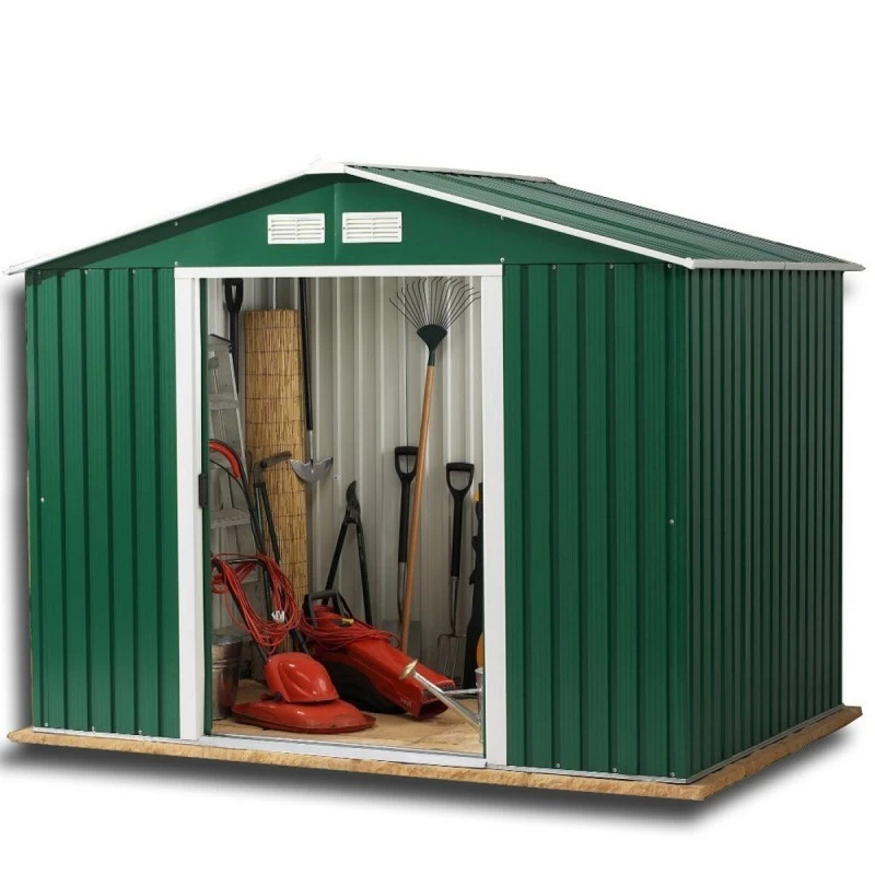 Abri De Jardin En Métal Vert Pin 4,78m² - DURAMAX + Kit D'ancrage 4 Abri De Jardin En Métal Vert Pin 4,78m² - DURAMAX + Kit D'ancrage – Image 2