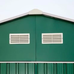 Abri De Jardin En Métal Vert Pin 9,75m² - DURAMAX + Kit D'ancrage -Boutique De Jardin abri de jardin en metal vert pin 975m duramax 1