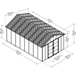 Abri De Jardin En Polycarbonate 17,2m² Avec Plancher YUKON - Palram - Canopia 10 Abri De Jardin En Polycarbonate 17,2m² Avec Plancher YUKON - Palram - Canopia -Boutique De Jardin abri de jardin en polycarbonate 172m avec plancher yukon palram 2