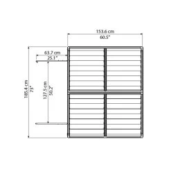 Abri De Jardin En Polycarbonate 2,65m² Skylight Amber - Palram - Canopia -Boutique De Jardin abri de jardin en polycarbonate 265m skylight amber palram 3
