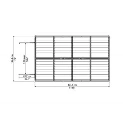 Abri De Jardin En Polycarbonate 5,28m² Skylight Amber - Palram - Canopia -Boutique De Jardin abri de jardin en polycarbonate 528m skylight amber palram 2