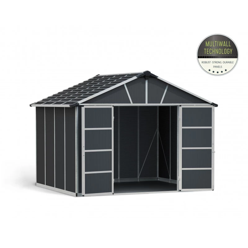 Abri De Jardin En Polycarbonate 7,9m² Avec Plancher YUKON - Palram - Canopia 4 Abri De Jardin En Polycarbonate 7,9m² Avec Plancher YUKON - Palram - Canopia – Image 2