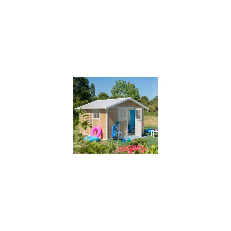 Abri De Jardin En PVC 11,2m² DECO Sherwood Grosfillex + Kit Ancrage Offert 8 Abri De Jardin En PVC 11,2m² DECO Sherwood Grosfillex + Kit Ancrage Offert – Image 6