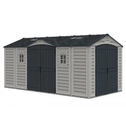 Abri De Jardin En PVC 11,95m² DarkGrey Apex + Kit De Fondation DURAMAX -Boutique De Jardin abri de jardin en pvc 1195m darkgrey apex duramax kit de fondation 4