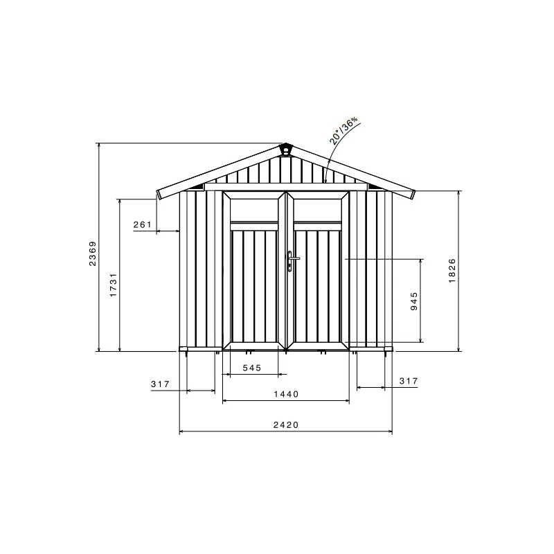 Abri De Jardin En PVC 4,9m² UTILITY Blanc Et Gris Vert Grosfillex + Kit Ancrage Offert 5 Abri De Jardin En PVC 4,9m² UTILITY Blanc Et Gris Vert Grosfillex + Kit Ancrage Offert – Image 3