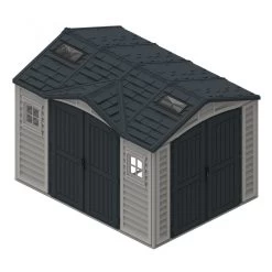 Abri De Jardin En PVC 8,05m² DarkGrey Apex + Kit De Fondation DURAMAX -Boutique De Jardin abri de jardin en pvc 805m darkgrey apex duramax kit de fondation 2