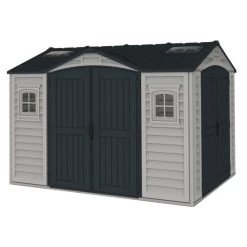 Abri De Jardin En PVC 8,05m² DarkGrey Apex + Kit De Fondation DURAMAX -Boutique De Jardin abri de jardin en pvc 805m darkgrey apex duramax kit de fondation 3